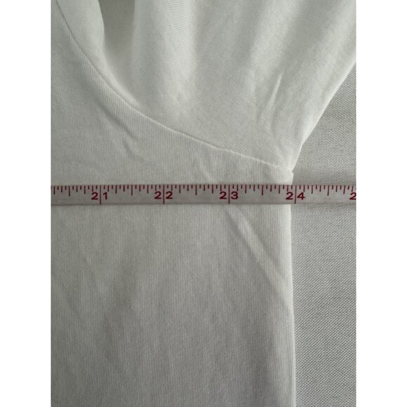 NWT J Crew Men X Large Jolly T-Shirt White Red Cozy Christmas Holiday Comfy Soft - Picture 7 of 8